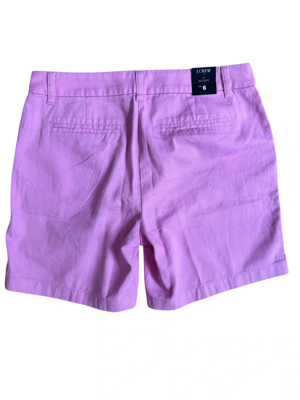 NWT J.Crew Pink Cotton Mid Rise Chino Shorts Size 6